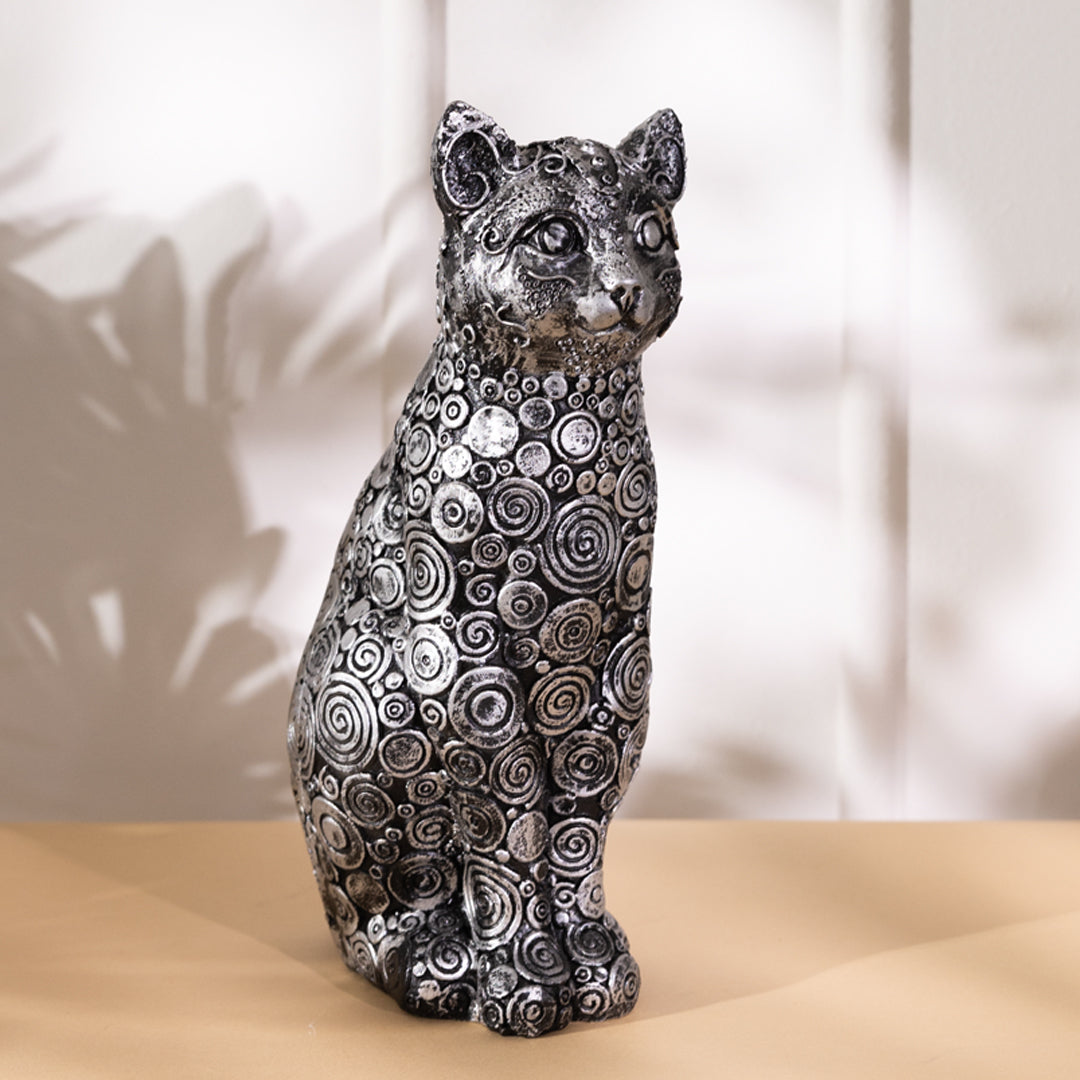 Decorative Sitting Cat Sculpture