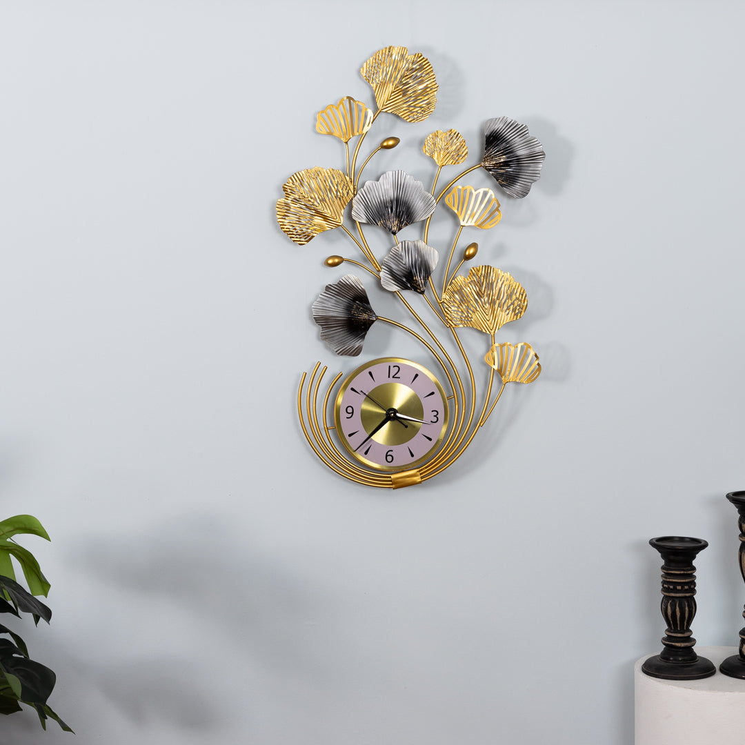 Decorative Metal Wall Clock-Silent, Non-Ticking in home decor