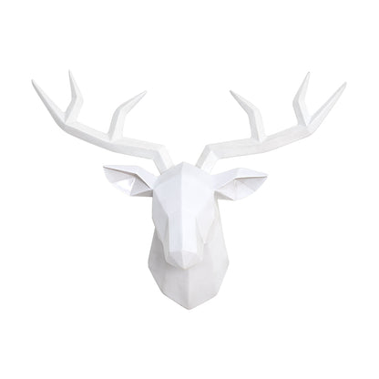 Antelope Head Abstract Sculpture Room Wall Decor-Resin Deer Head Statues in home decor