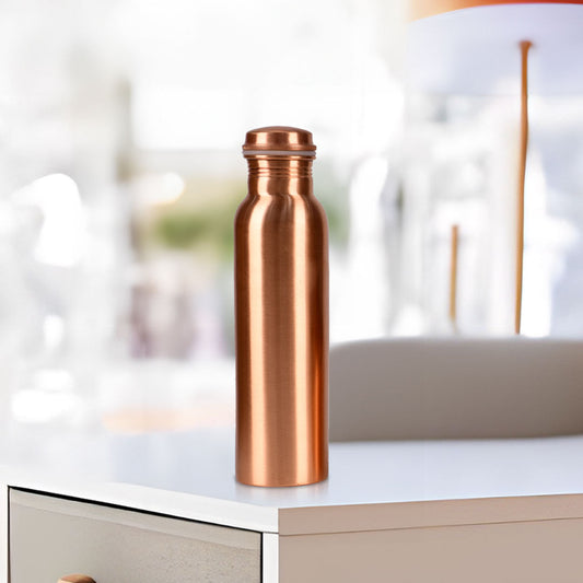 Plain Style Copper Water Bottle for Kitchen Decor