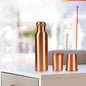 Plain Style Copper Water Bottle with Two Glasses for Kitchen Decor