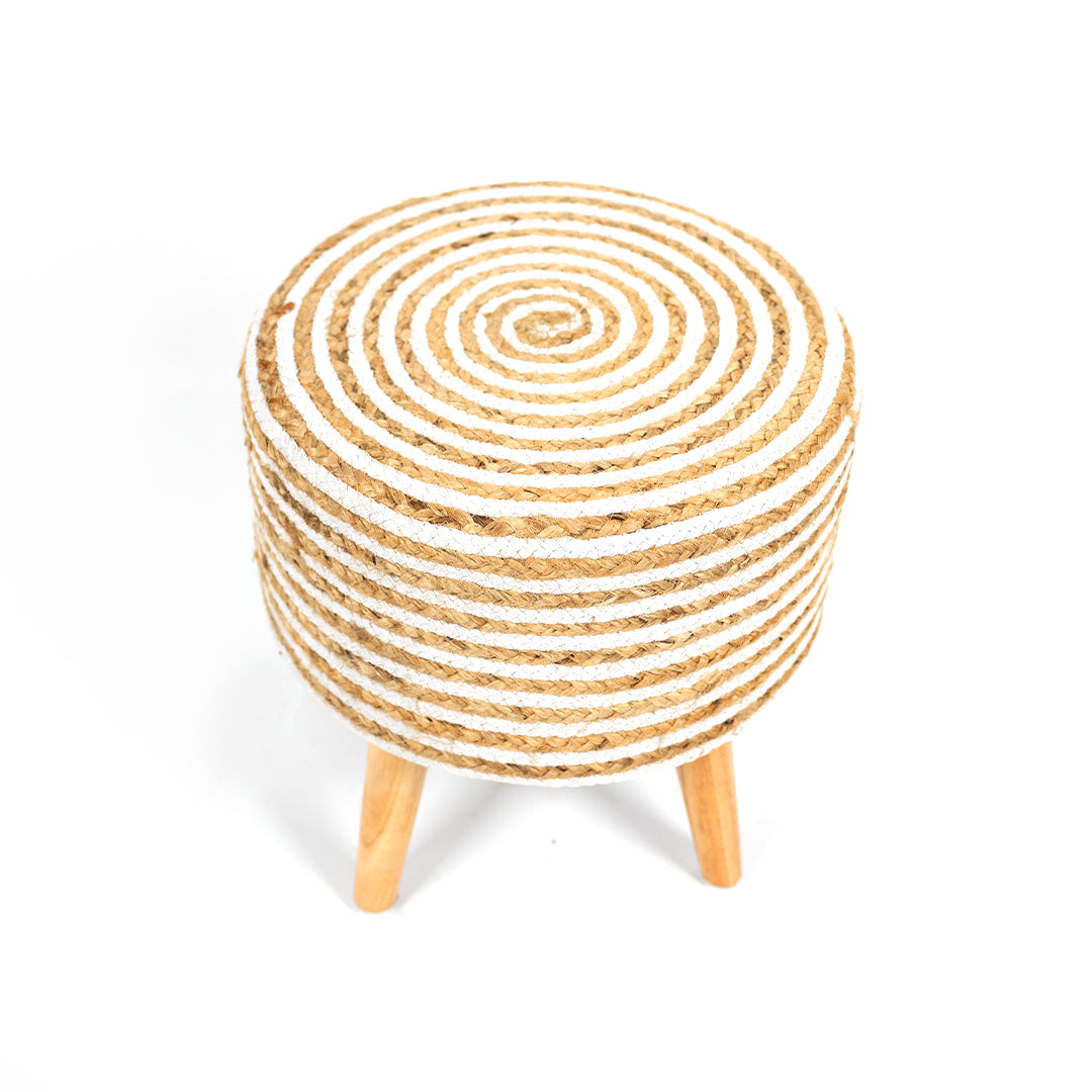 Handwoven Jute Stool - Combo of 2