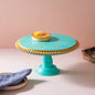 Blue Printed Mango Wood Cake Stand
