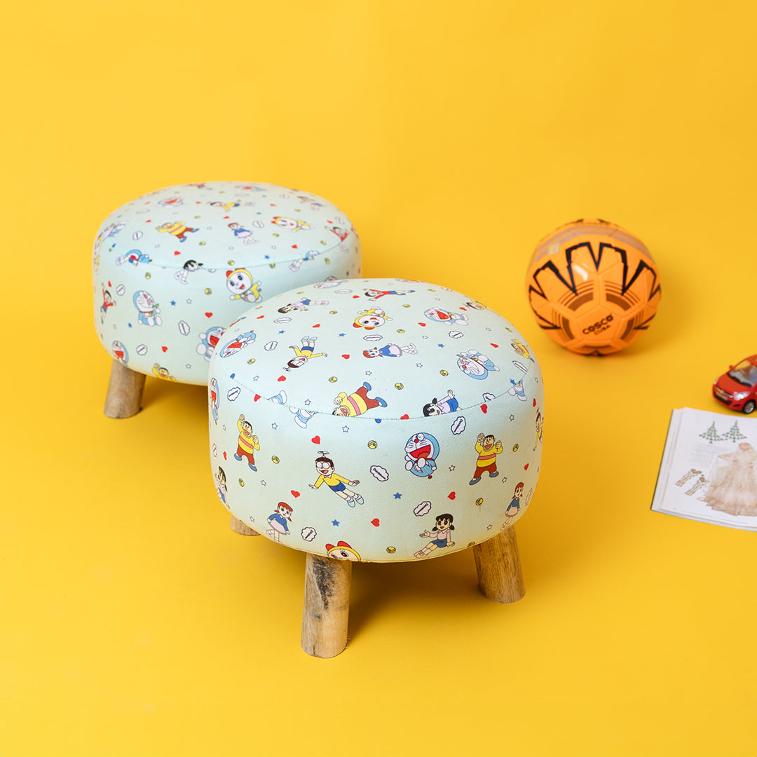 Ottoman Kids Pouffe Stool - Set of 2