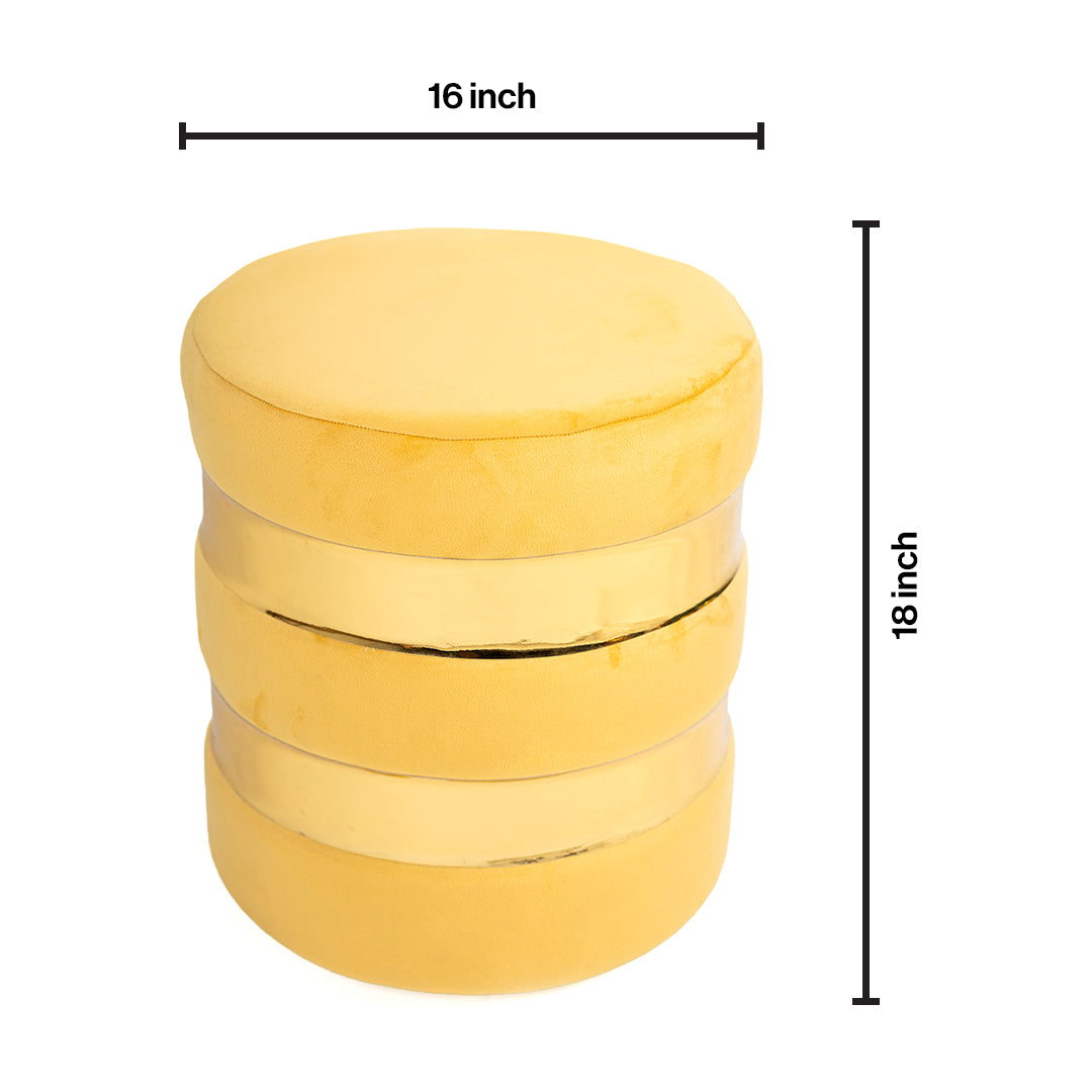 Round Drum Ottoman-Combo of 2