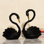 Black Pair Of Duck Feng Shui Statue Figurine for Home Decor