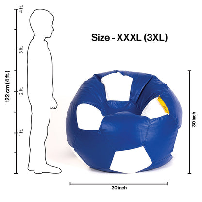 XXXL Football Bean Bag with Beans
