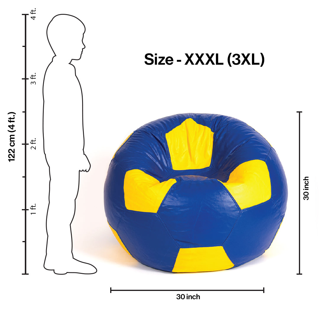 XXXL Football Bean Bag with Beans