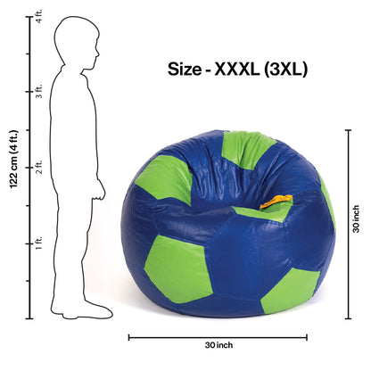 XXXL Football Bean Bag with Beans