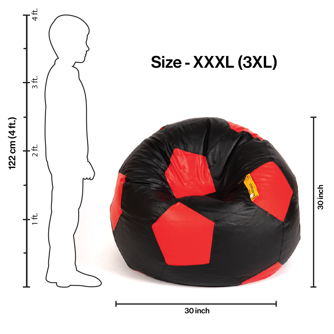 XXXL Football Bean Bag with Beans