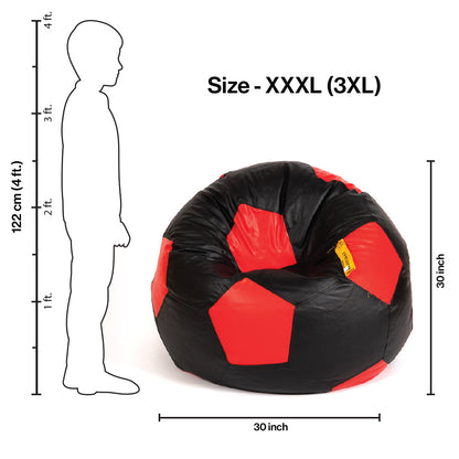XXXL Football Bean Bag with Beans