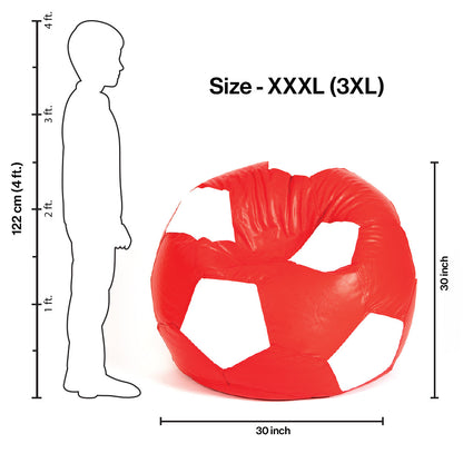XXXL Football Bean Bag with Beans
