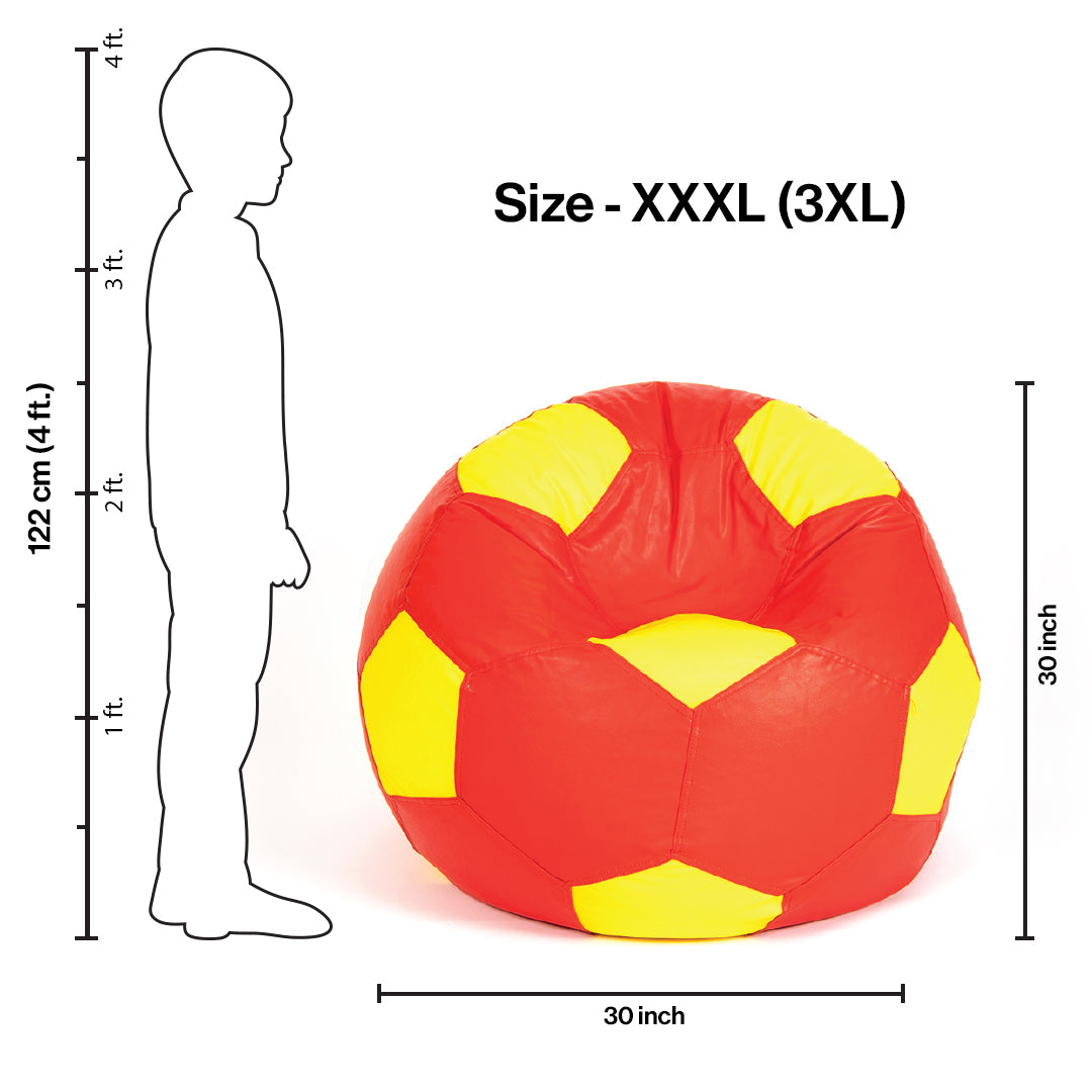 XXXL Football Bean Bag with Beans