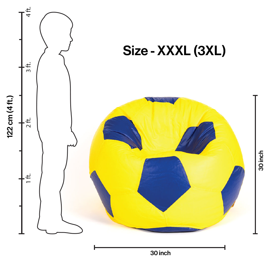 XXXL Football Bean Bag with Beans