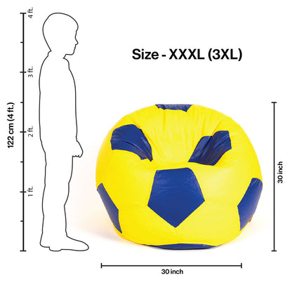 XXXL Football Bean Bag with Beans
