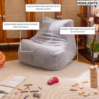 Fur Bean Bag With Beans for Kids