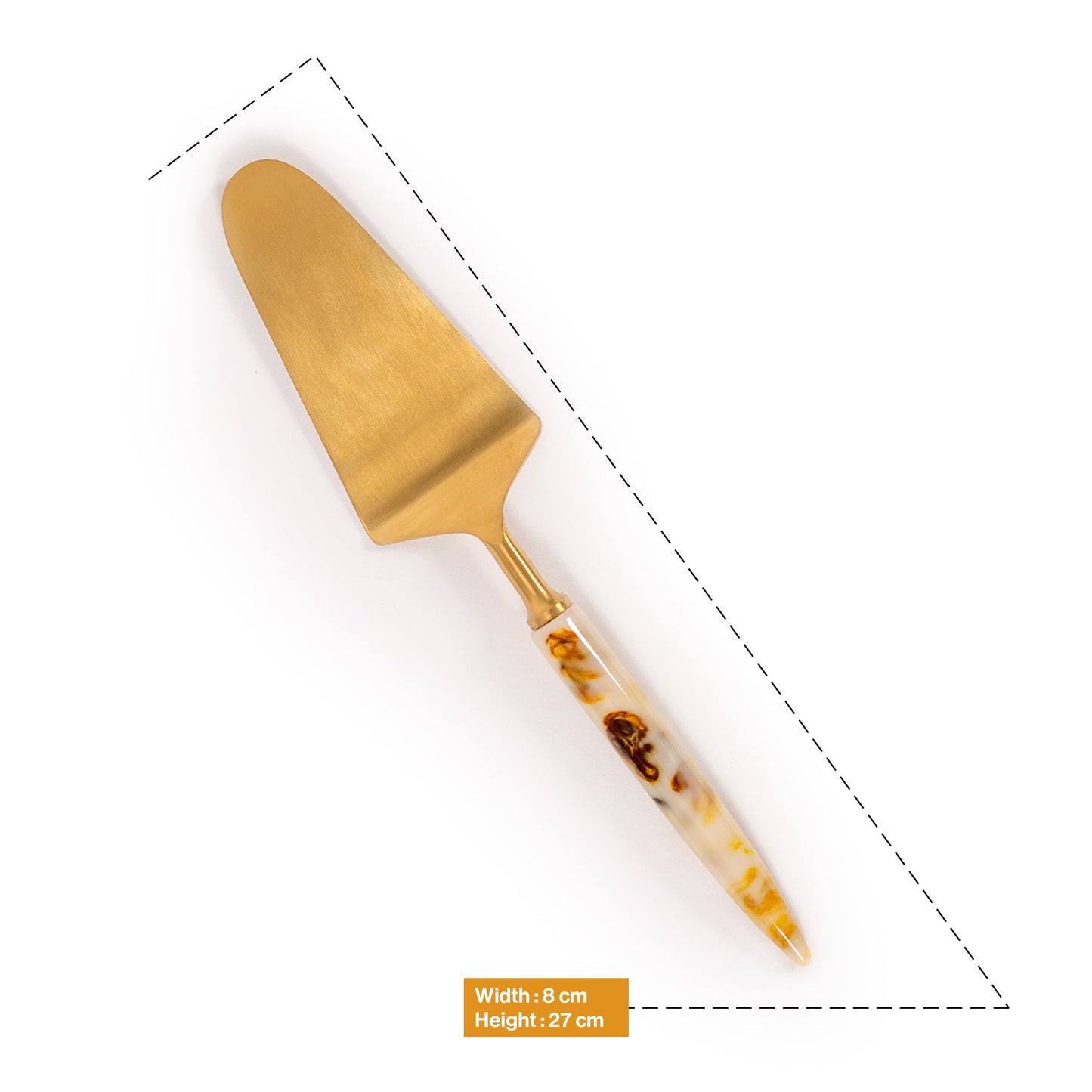 Ceylon Cake Server Spoon-White