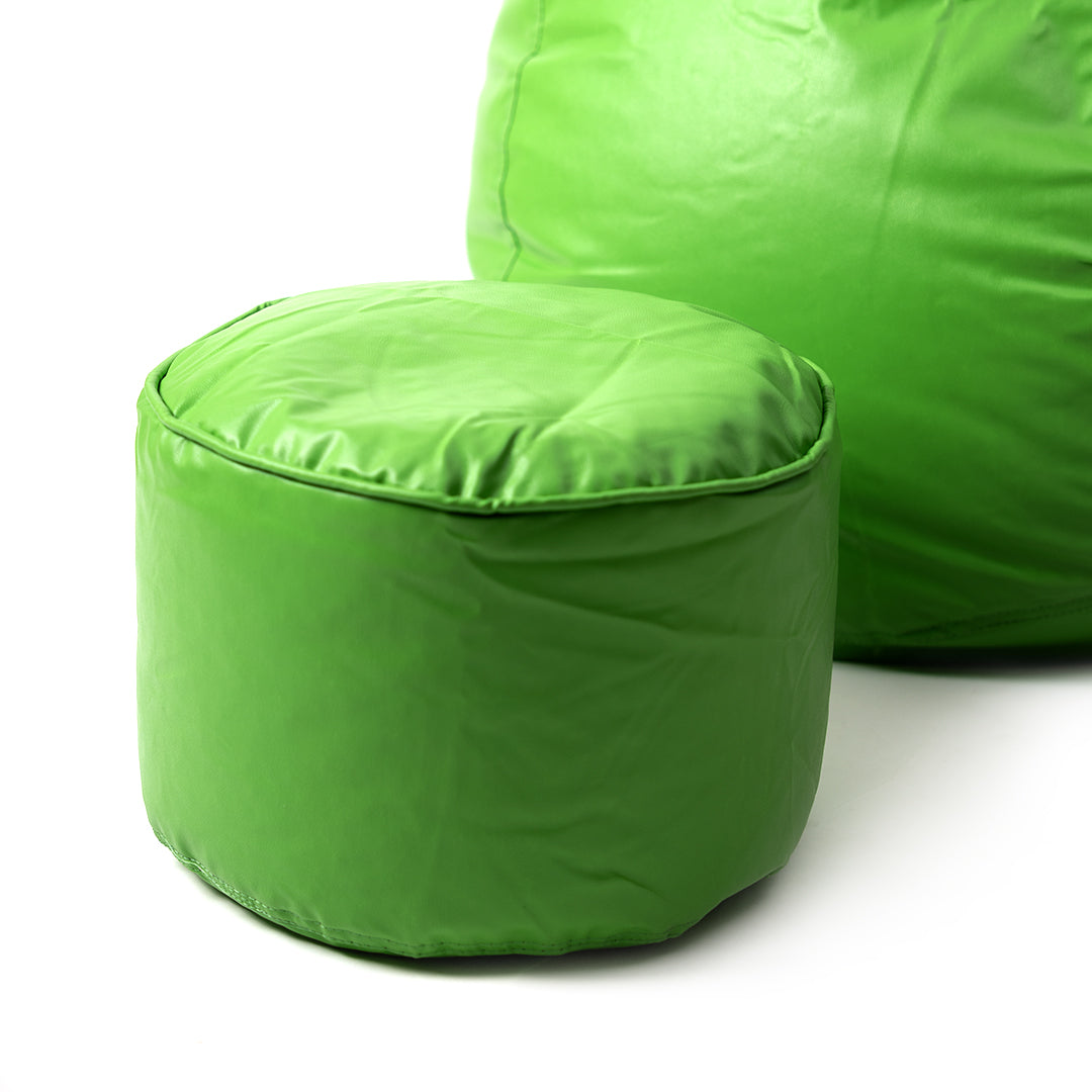 XXXXL Teardrop Filled Bean Bag with Footrest and Cushions
