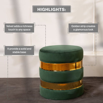 Round Drum Ottoman-Combo of 2