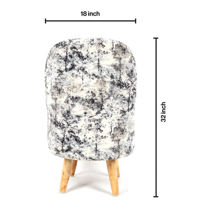 Printed Ottoman Pouffe Chair
