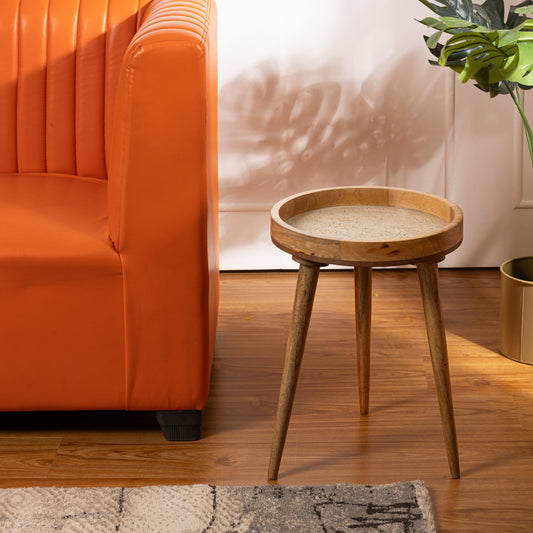 Handcrafted Mango Wood Side End Tables