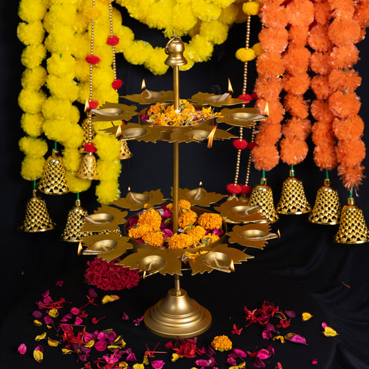 Flower Urli Stand-2 Layer Stand