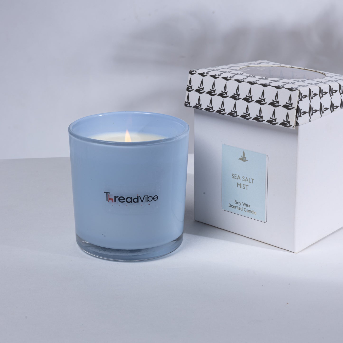 ThreadVibe Living Natural Wax Scented Candle Jar