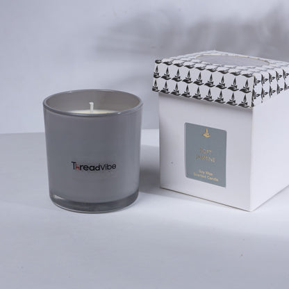 ThreadVibe Living Natural Wax Scented Candle Jar
