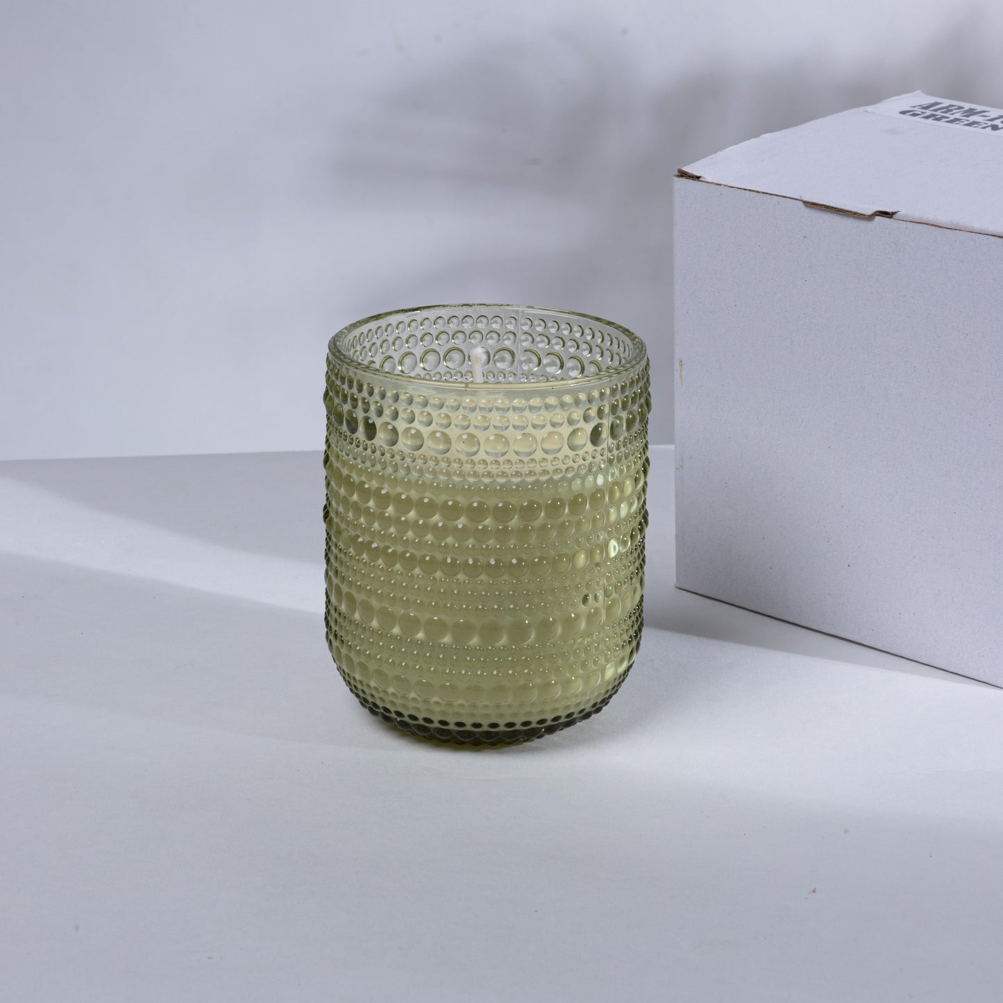 Threadvibe Living Natural Wax Scented Candle Glass Jar In Off-White