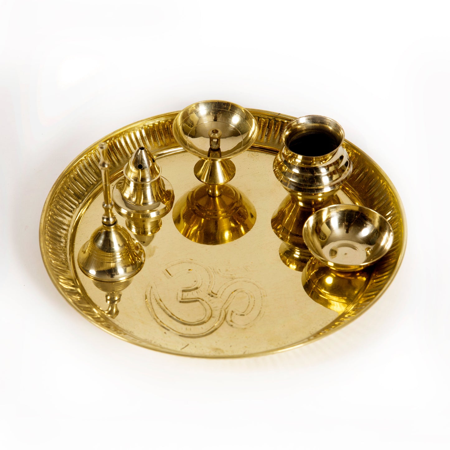 Brass Puja Thali Set