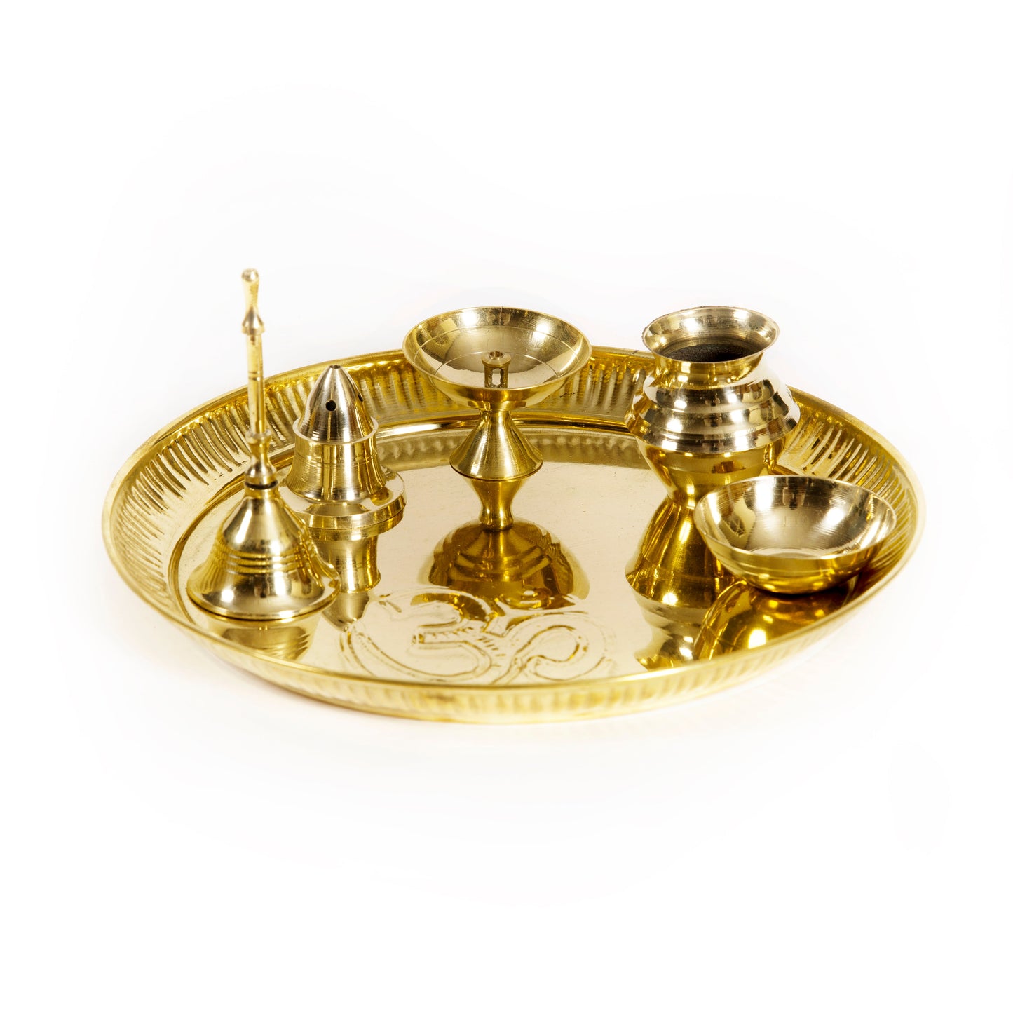 Brass Puja Thali Set