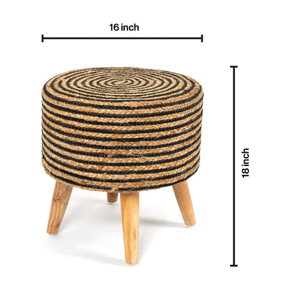Handwoven Jute Stool - Combo of 2