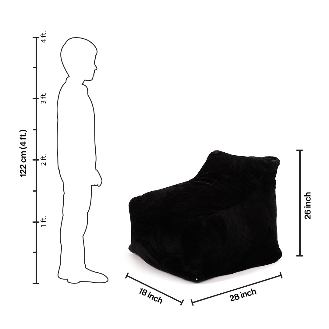 Fur Bean Bag With Beans for Kids