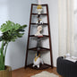 Wooden 5 Tier Corner Ladder Shelf for Home Decor