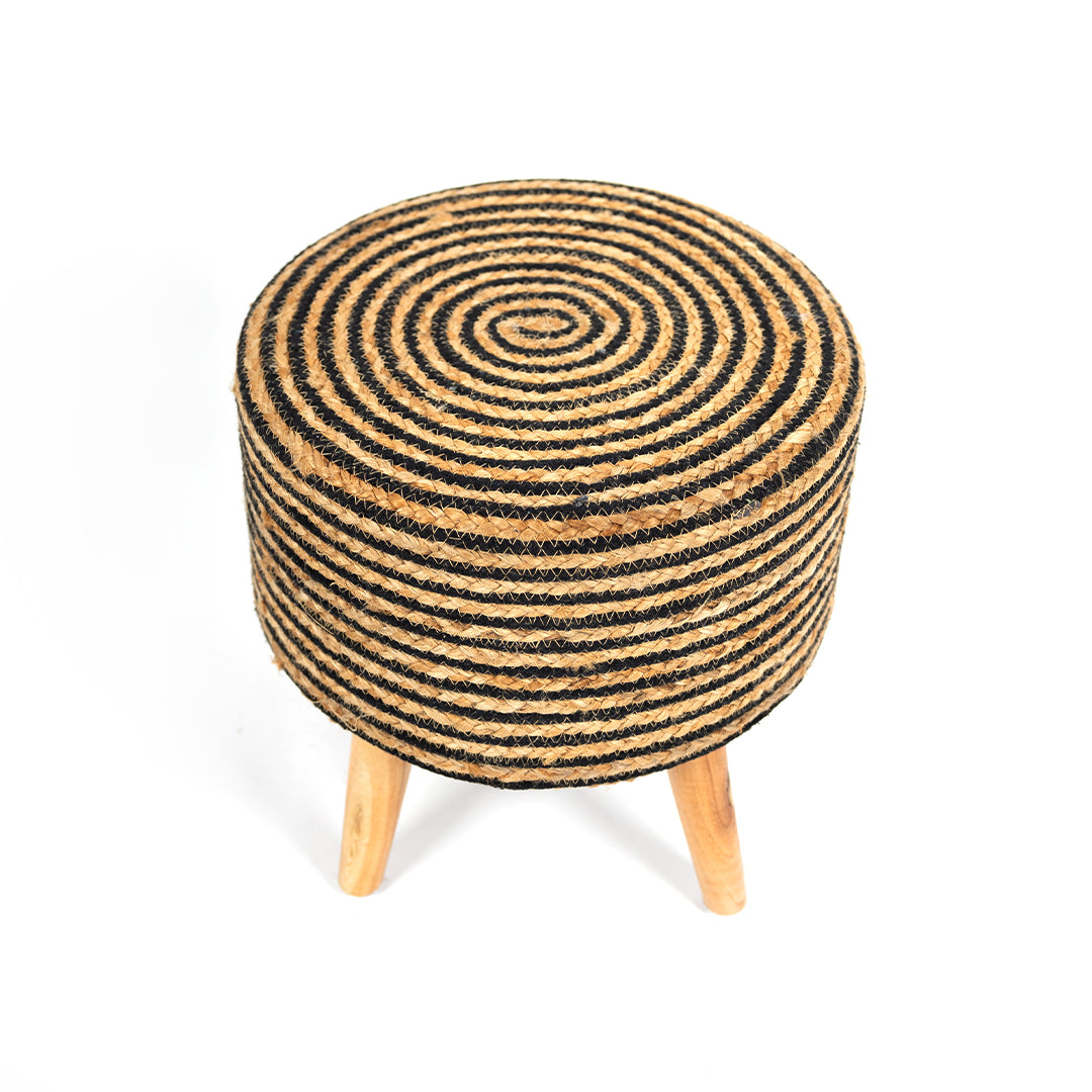 Handwoven Jute Stool - Combo of 2