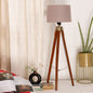 Wooden Crafter Tripod Floor Lamp With Brown Finish