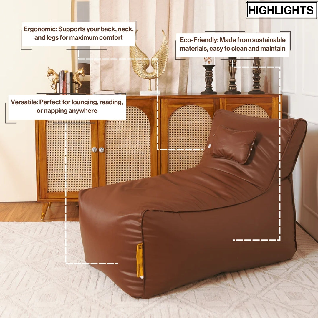 Lounger Bean Bag with Beans