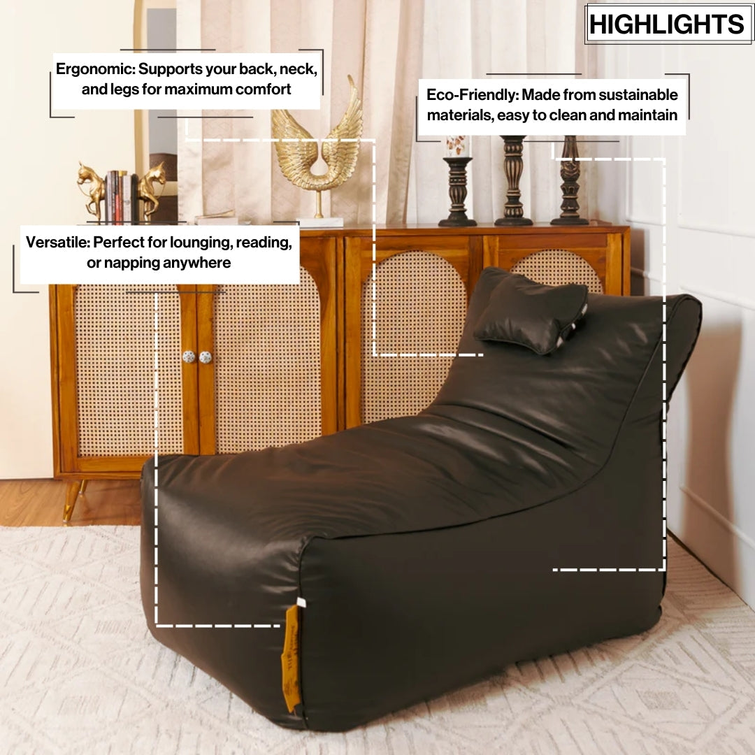 Lounger Bean Bag with Beans