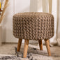 Pouf Dori Stool in Oak Brown
