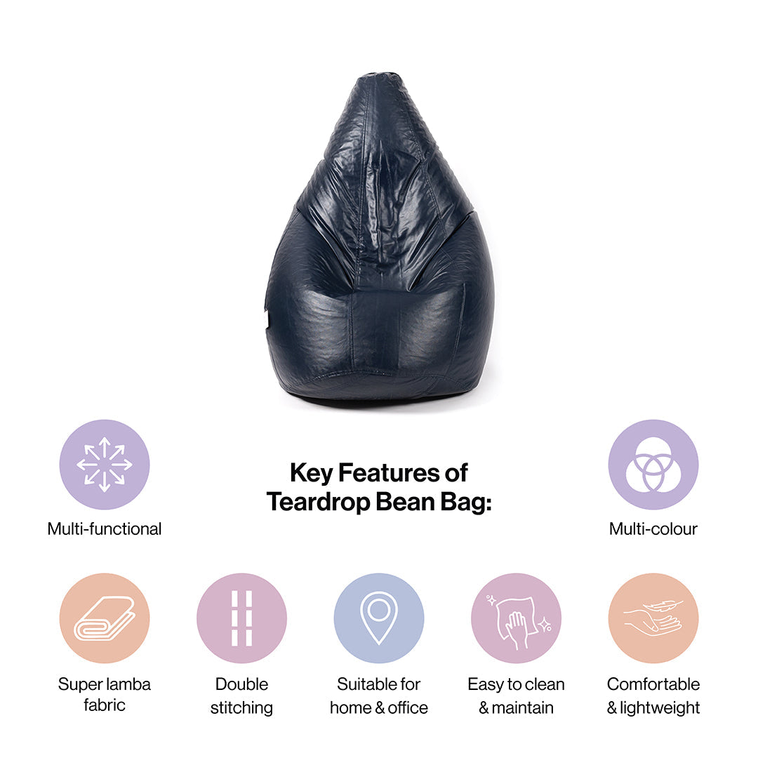 XXXL Teardrop Bean Bag with Bean Filling