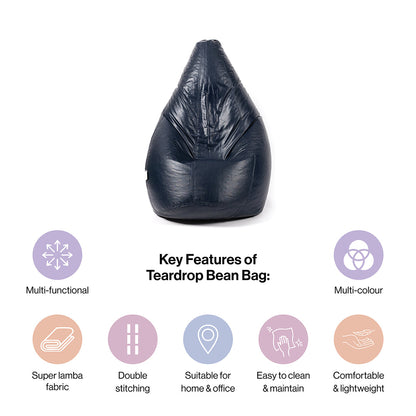 XXXL Teardrop Bean Bag with Bean Filling