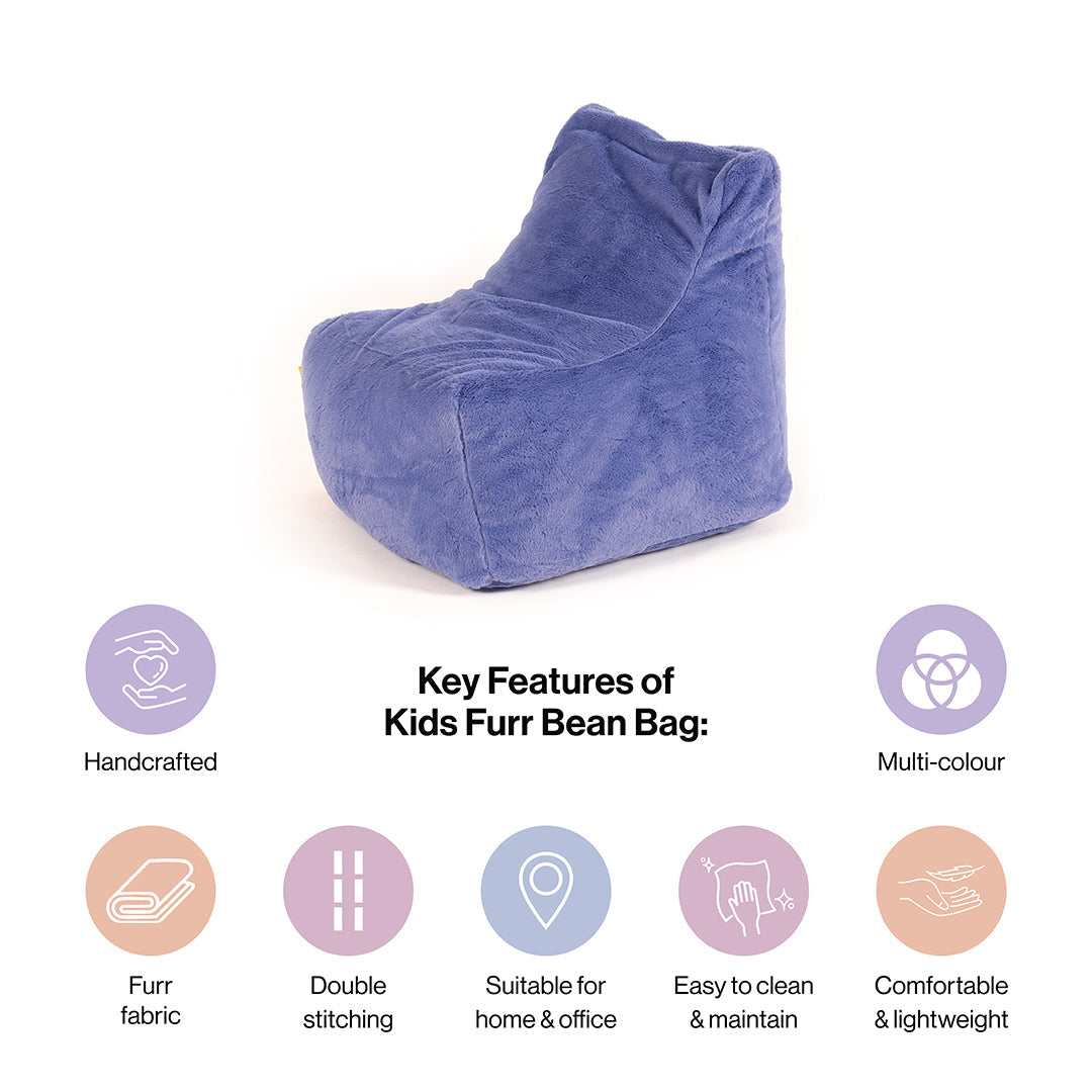 Fur Bean Bag With Beans for Kids