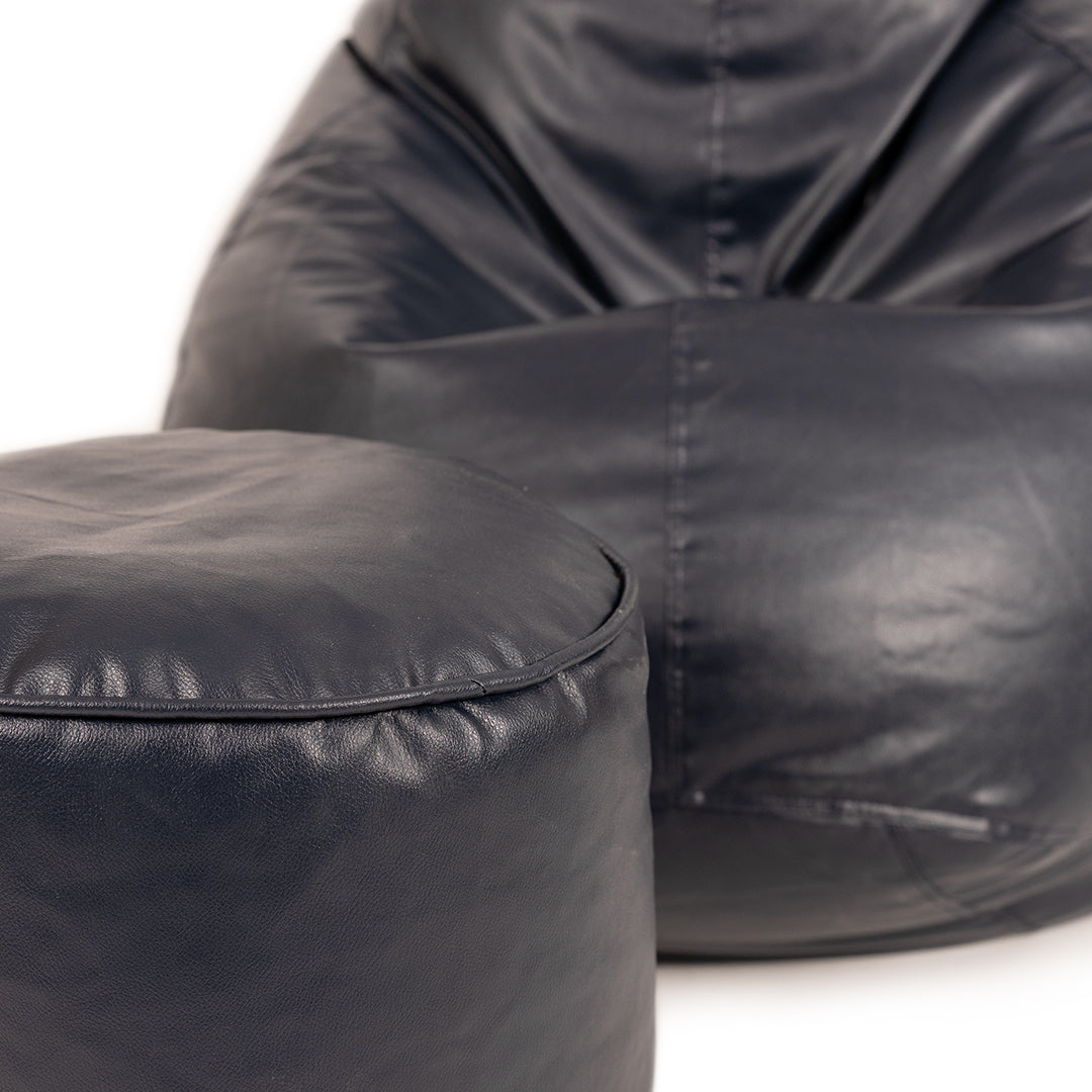 4XL Tear Drop Bean Bag with Footrest Filled