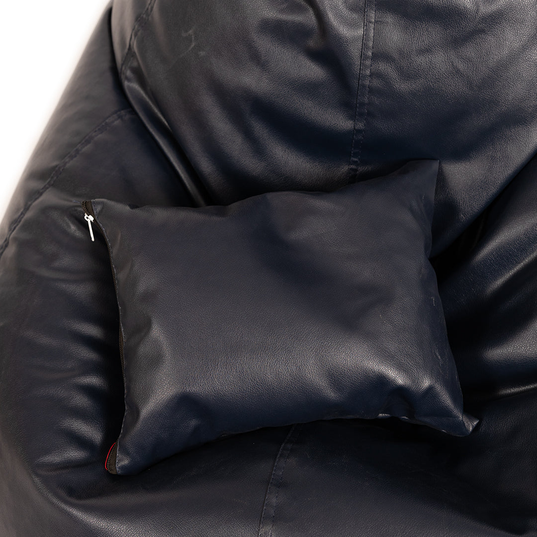 XXXXL Teardrop Filled Bean Bag with Footrest and Cushions