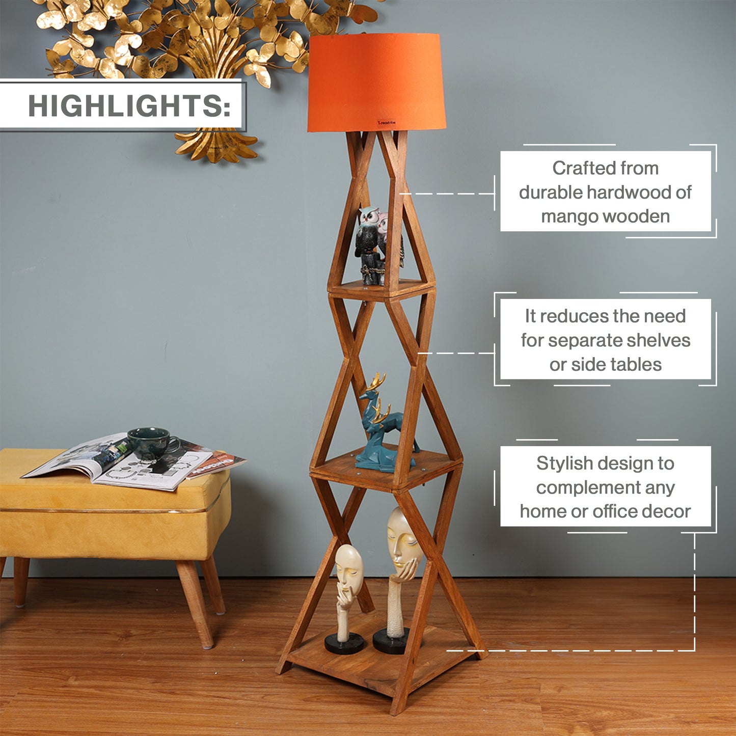 Italian Lamp with Home Decor Corner Design