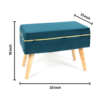 Upholstered Oval Bench Ottoman
