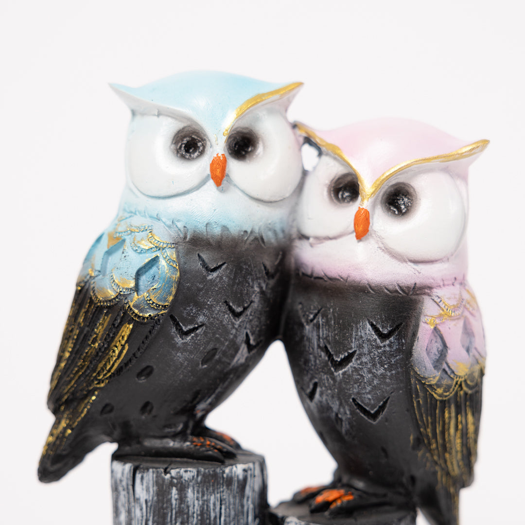 Feng Shui Pair Of Owl Statue For Home Decor