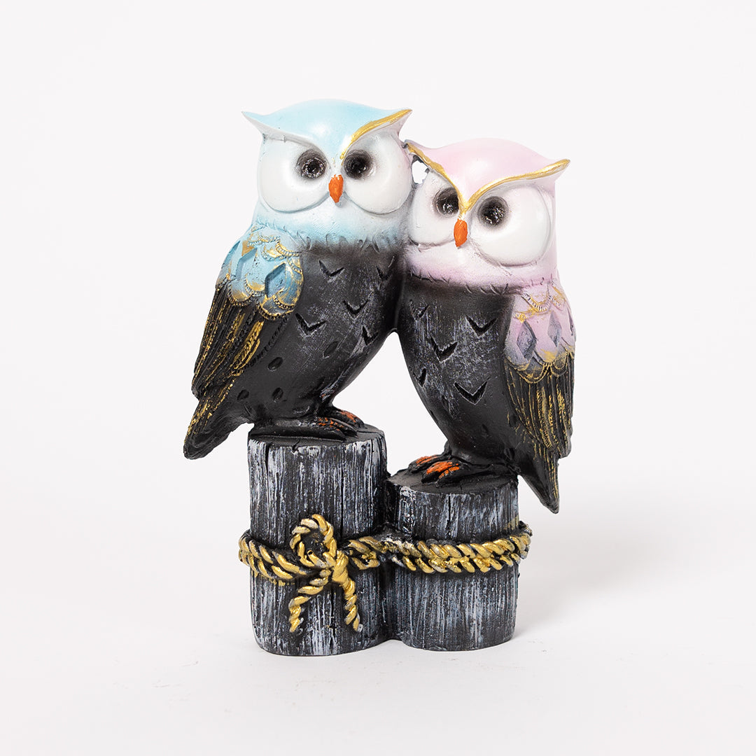Feng Shui Pair Of Owl Statue For Home Decor