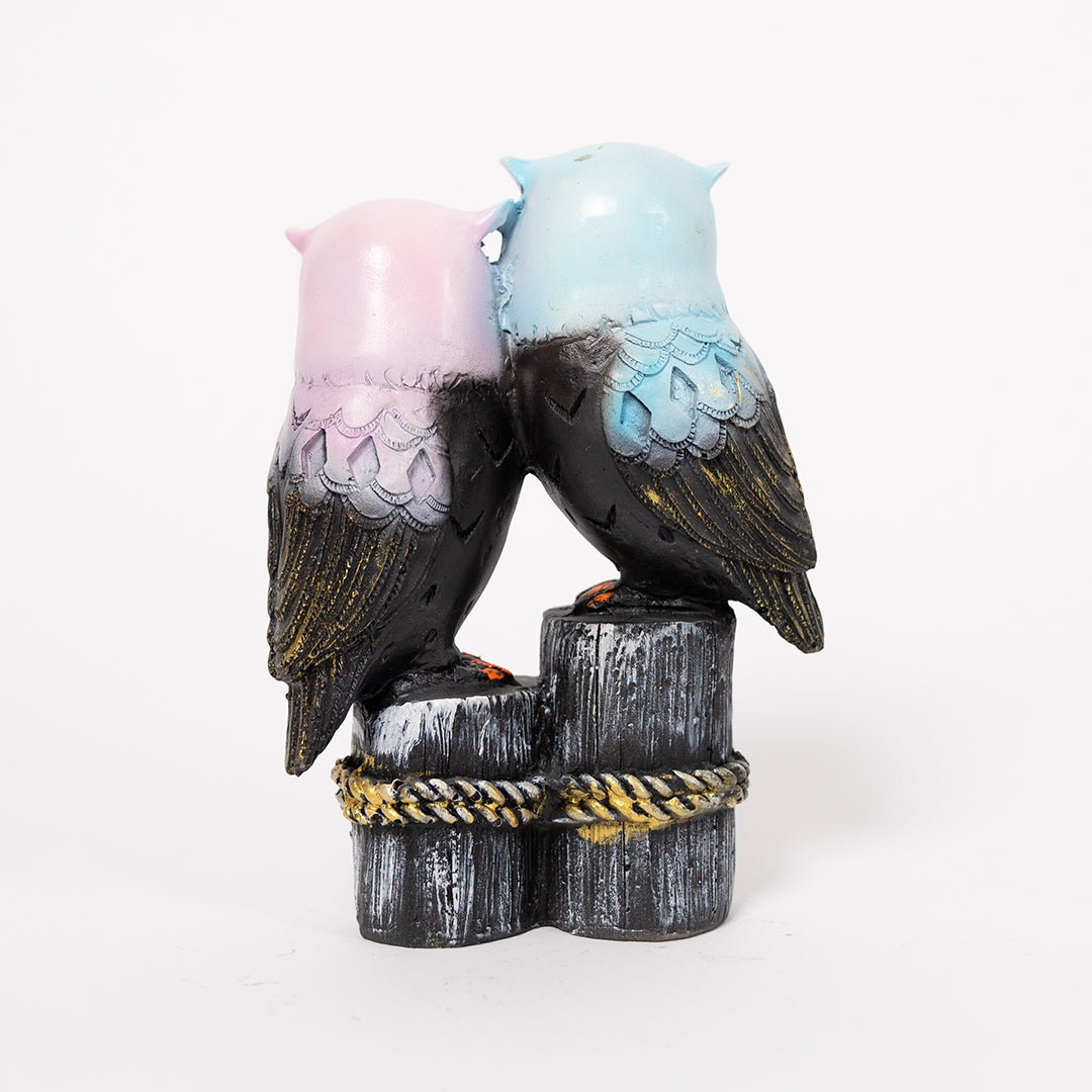 Feng Shui Pair Of Owl Statue For Home Decor