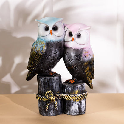 Feng Shui Pair Of Owl Statue For Home Decor